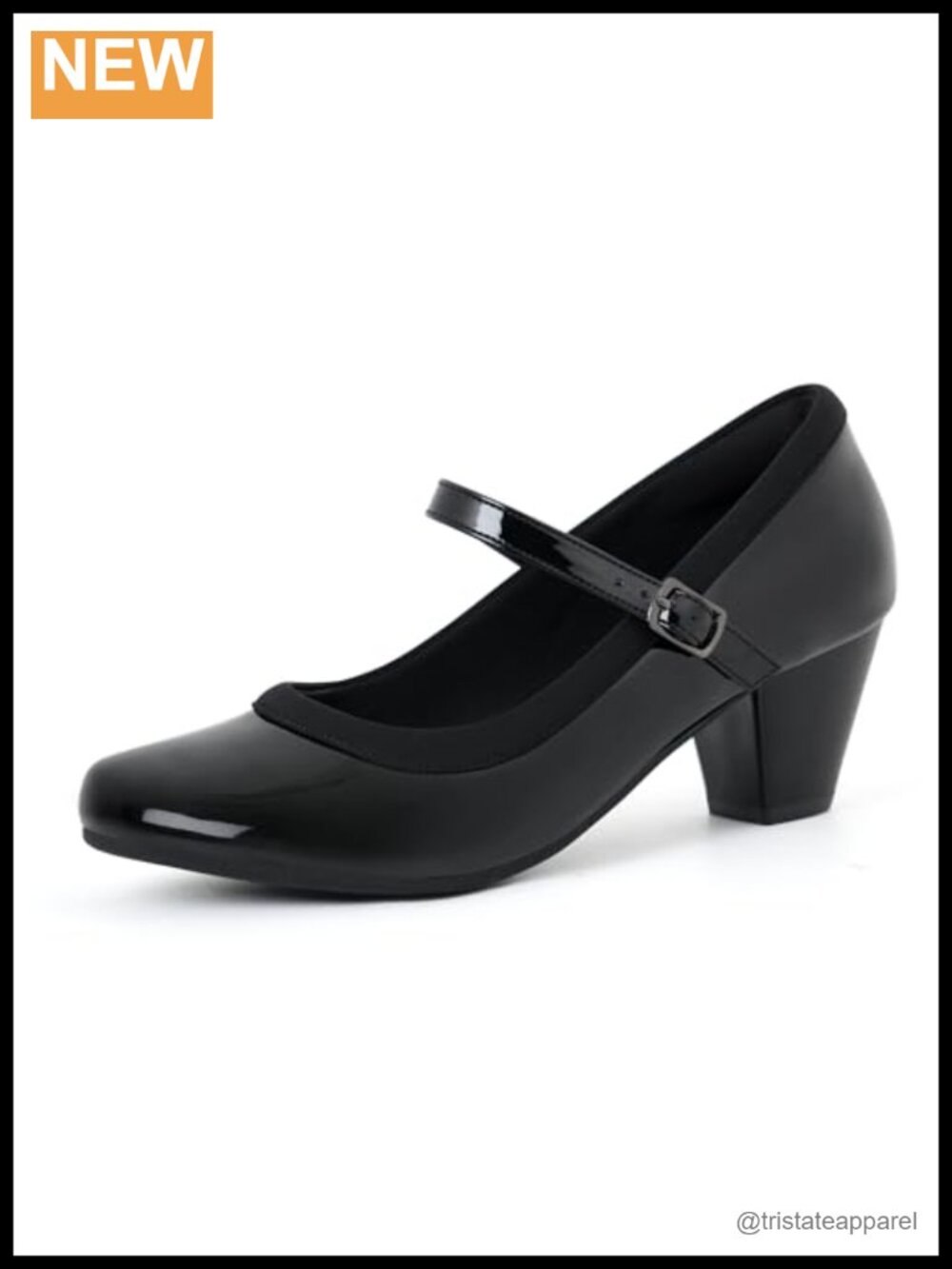 Ortho+rest Faux Leather Mary Janes Orthopedic Dress Shoes Round Toe 2.25 Inch